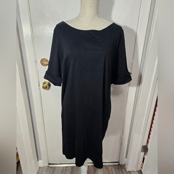 Karen Scott Sport T-Shirt Dress Women's Short Sleeve Above Knee Sz XL - Picture 2 of 9